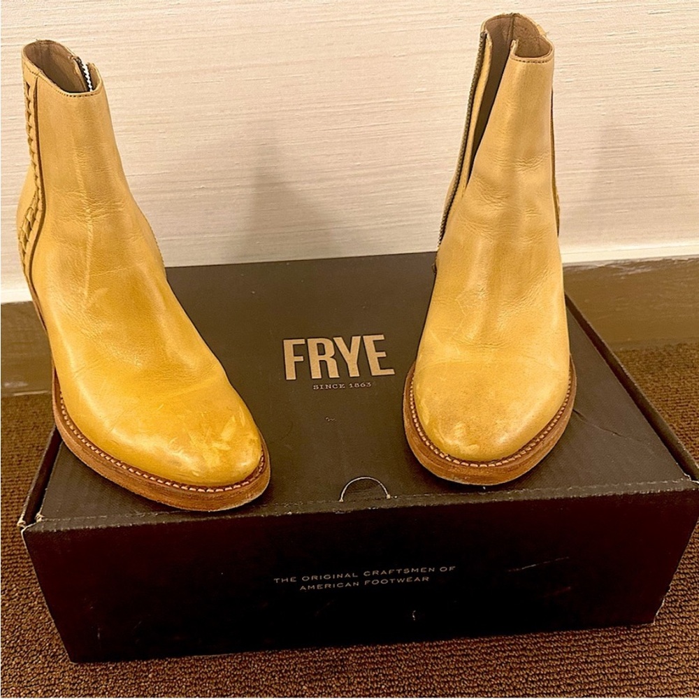 Frye Tan Ankle Boots